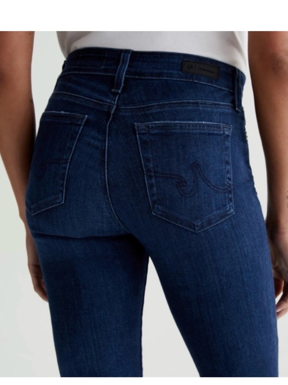 BOGO! AG Jeans Mari High Rise Slim Straight Jeans Dark Wash Size 26 - Picture 10 of 10